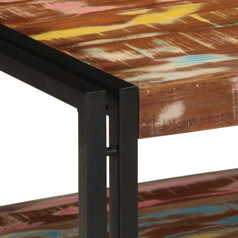 Coffee Table Multicolour 90x50x38 cm Solid Wood Reclaimed