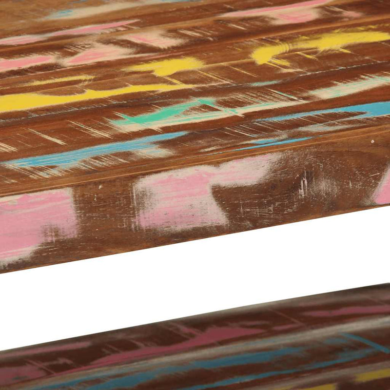 Coffee Table Multicolour 90x50x38 cm Solid Wood Reclaimed