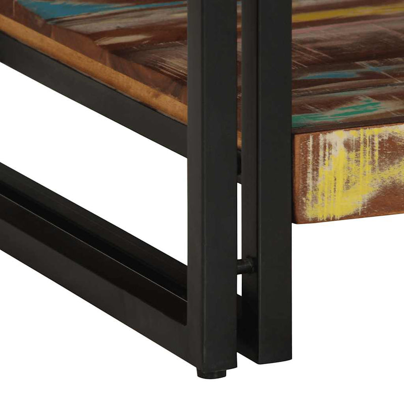 Coffee Table Multicolour 90x50x38 cm Solid Wood Reclaimed