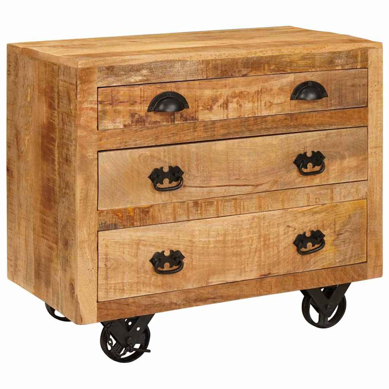 Side Cabinet Brown 70 x 38 x 63 cm Solid mango wood