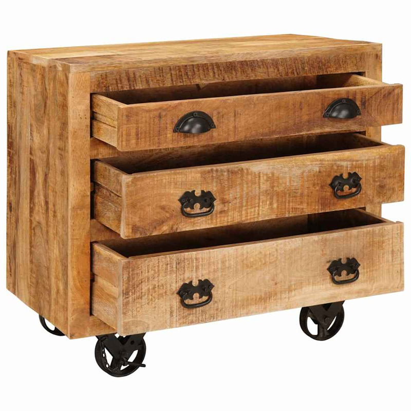 Side Cabinet Brown 70 x 38 x 63 cm Solid mango wood