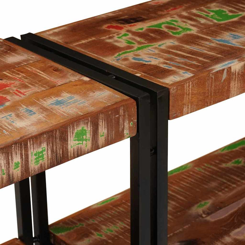 Console Table Multicolour 160 x 33 x 75 cm Solid reclaimed wood