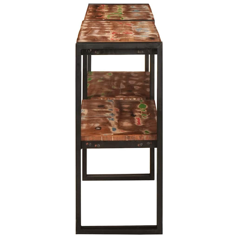 Console Table Multicolour 160 x 33 x 75 cm Solid reclaimed wood