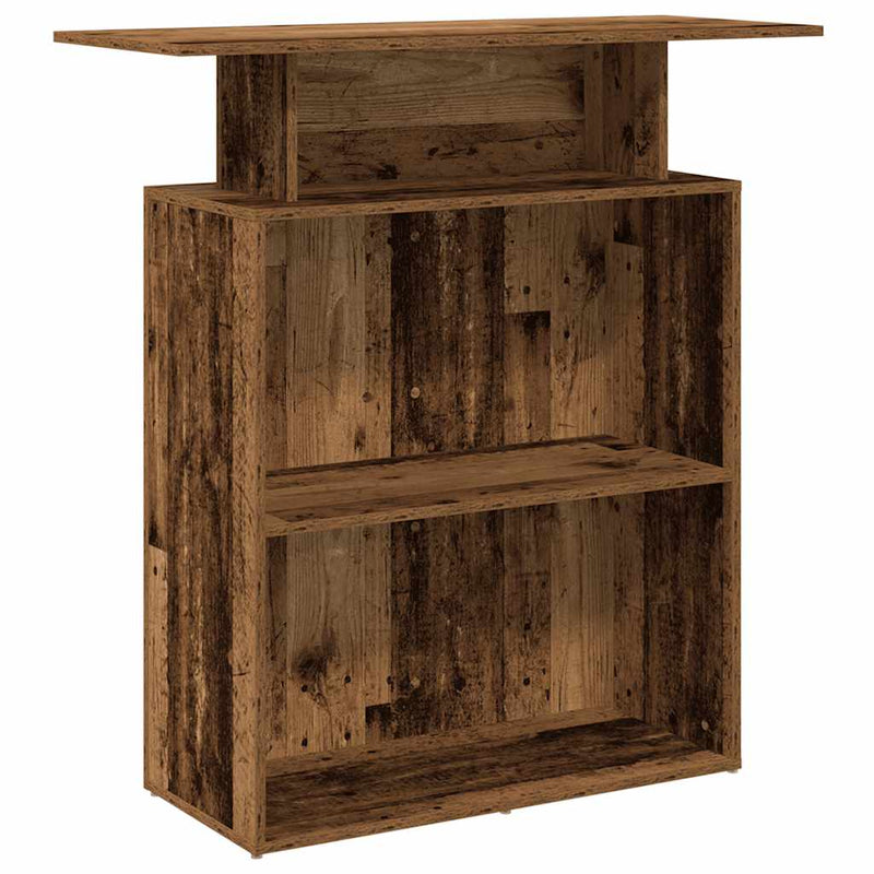 Reception Desk Old Wood 100x40x104 cm Engineered Wood