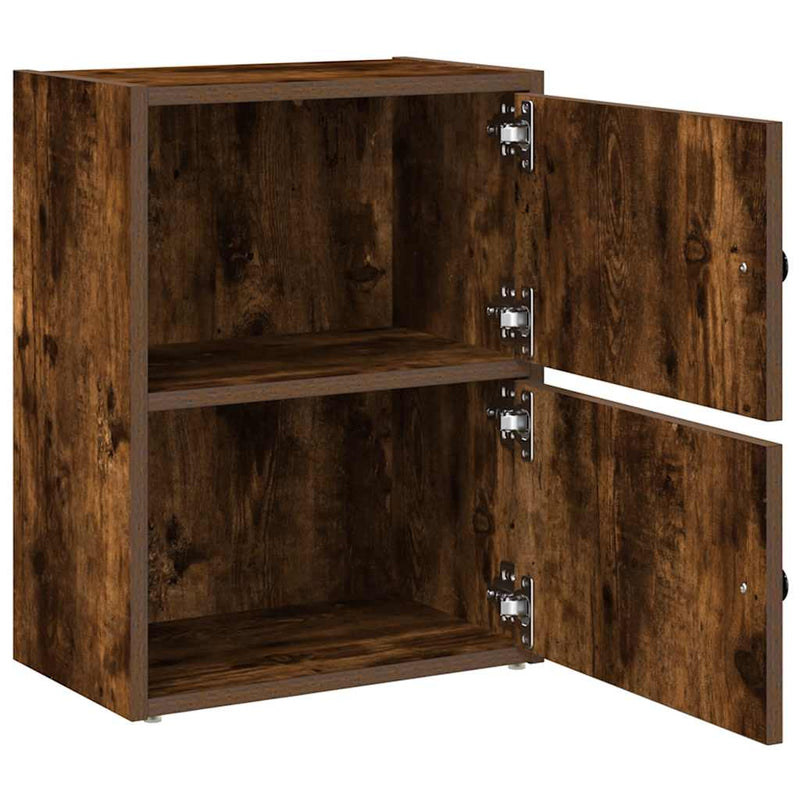 Bookcase Smoked Oak 40x24x52 cm Engineered Wood