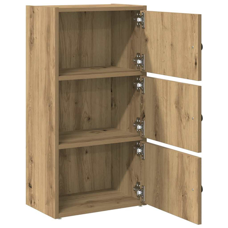 Bookcase Artisan Oak 40x24x77 cm Engineered Wood