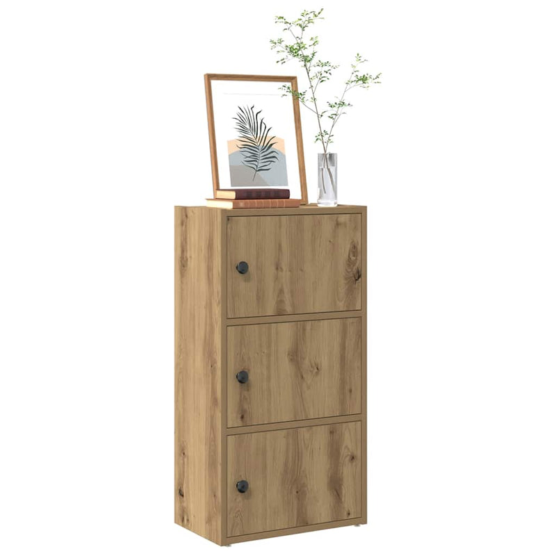 Bookcase Artisan Oak 40x24x77 cm Engineered Wood