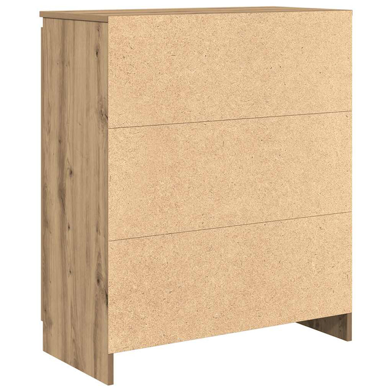 Sideboard with Drawers Artisan Oak 71x35x84 cm Engineered Wood