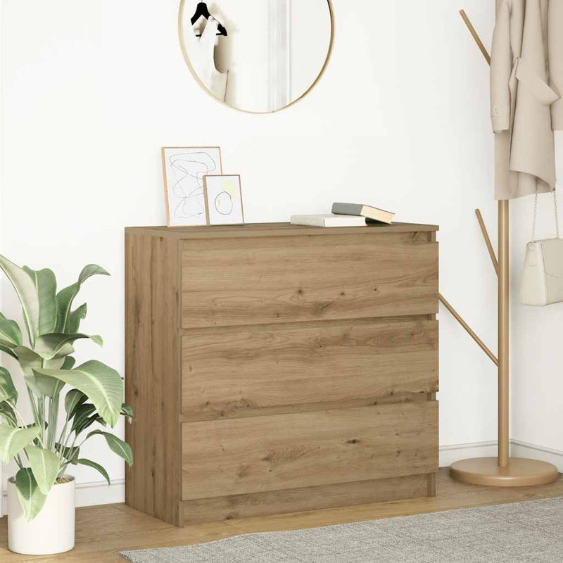 Sideboard Artisan Oak 80x35x76 cm Engineered Wood