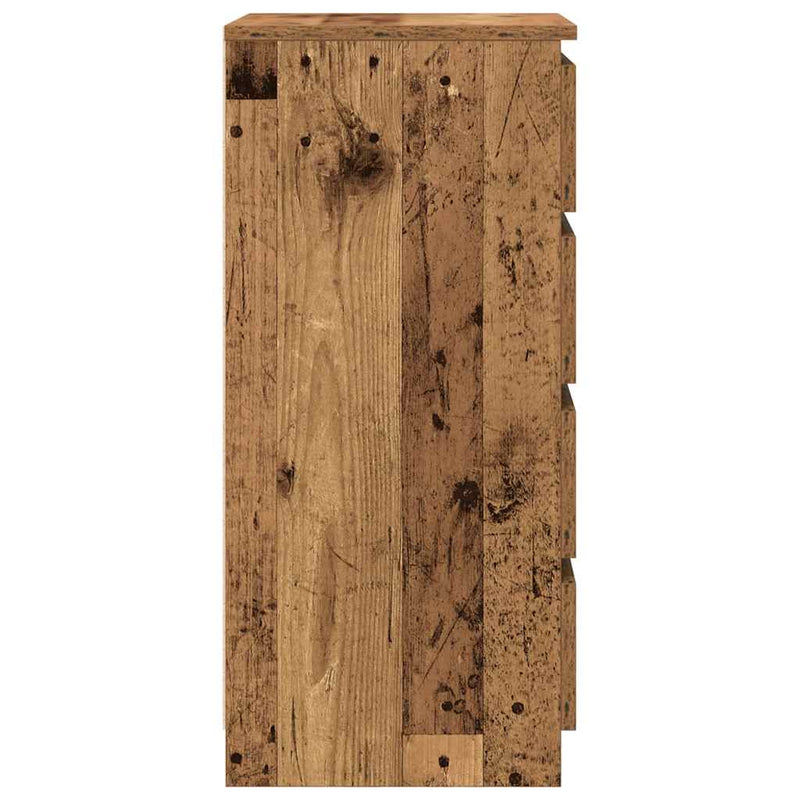 Sideboard Old Wood 37.5x35x76 cm Engineered Wood