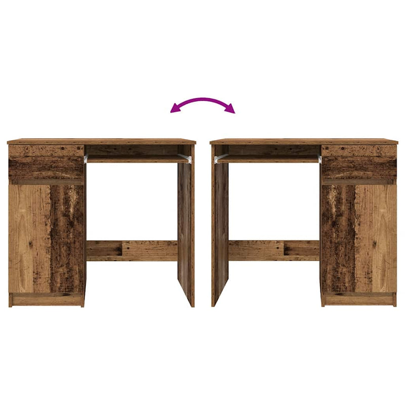 Desk Old Wood 86x49x76 cm Engineered Wood