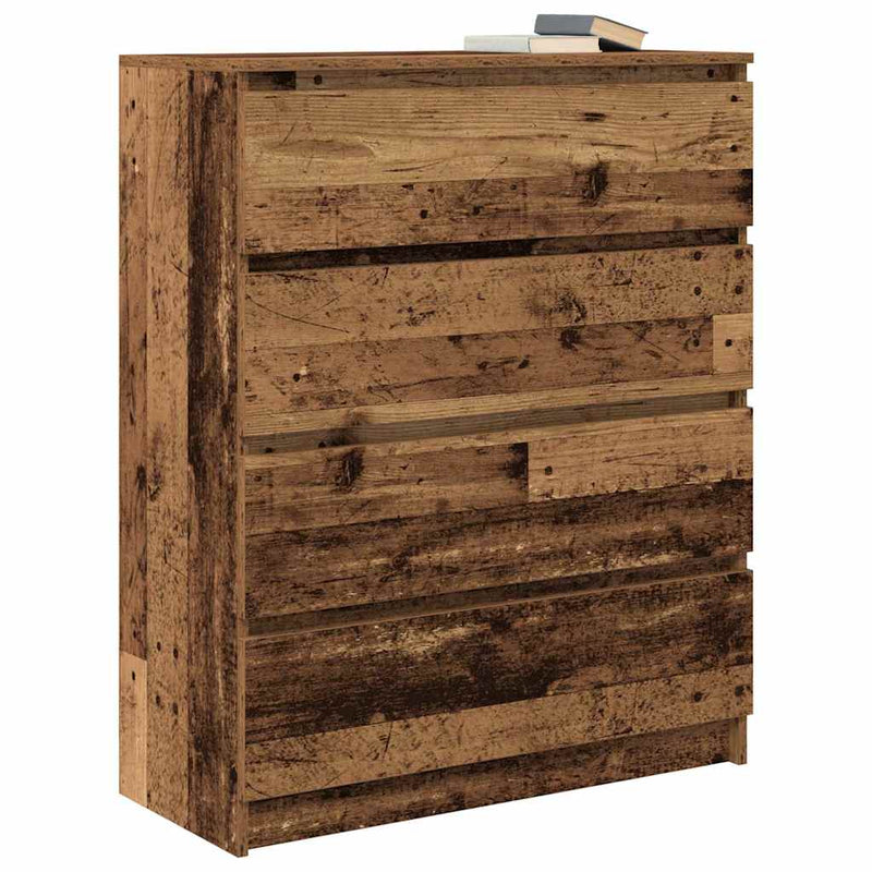 Sideboard Old Wood 80x35x99 cm Engineered Wood