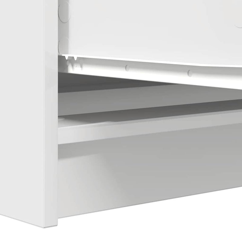 Sideboard White 100x35x76 cm Engineered Wood