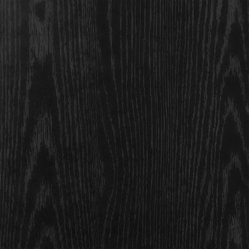 Dining Table Black Oak 80x80x75 cm Engineered Wood