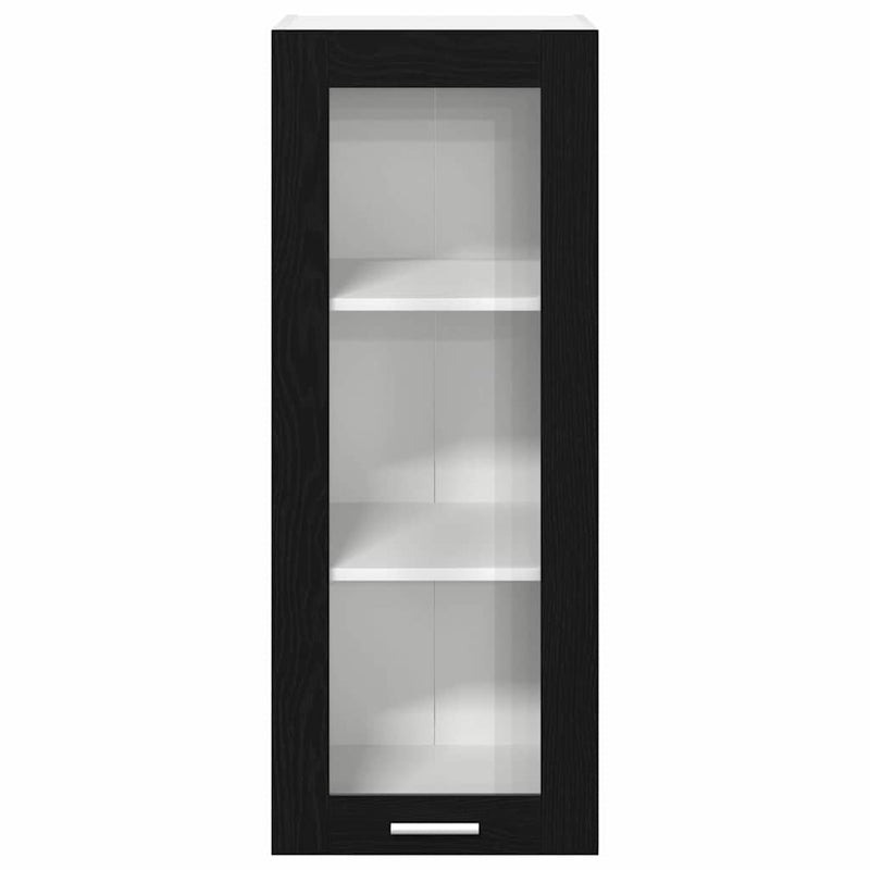 Hanging cabinet Riga Black Oak 40 x 31 x 100 cm Engineered Wood