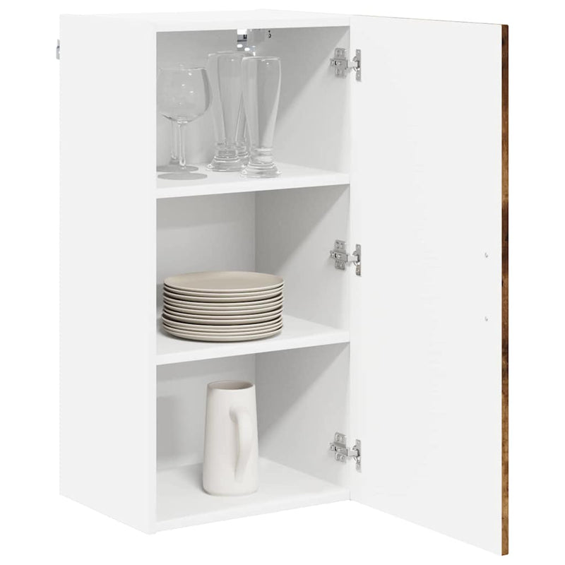 Kitchen Wall Cabinet Smoked Oak 40 x 31 x 80 cm Engineered Wood