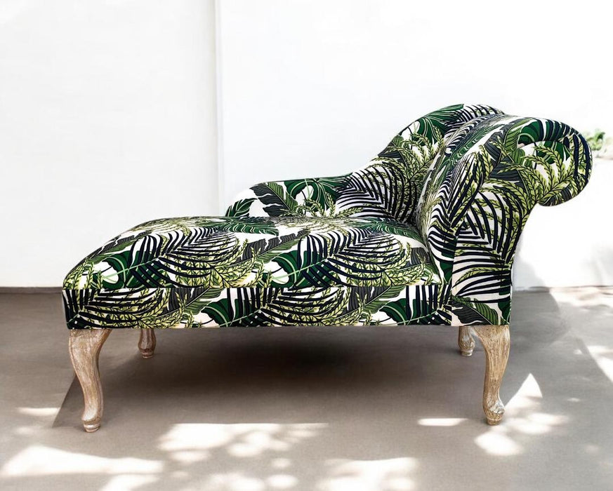 120X46X57CM PALM LEAF MINI CHAISE LONGUE