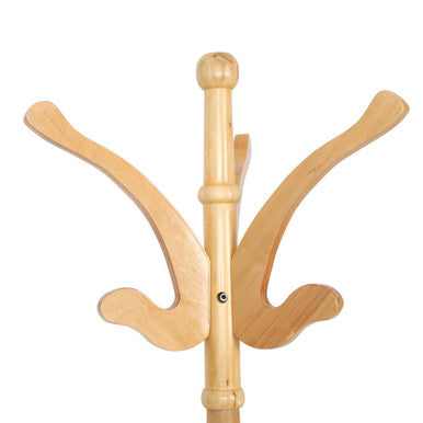 Natural Finish Light Wooden Coat Stand | Kennedy