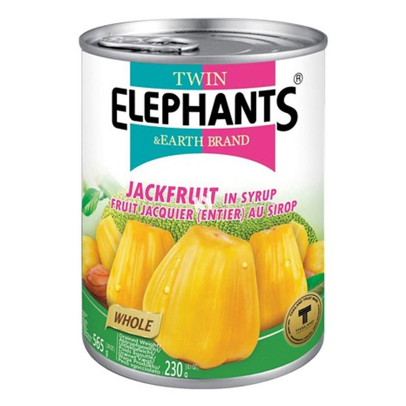 TWIN ELEPHANTS Jackfruit In Syrup (Whole) 565g