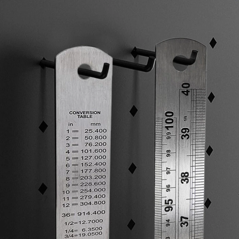 1M Stainless Steel Ruler Toolzone Quality Precision Durable DIY Tool Durable