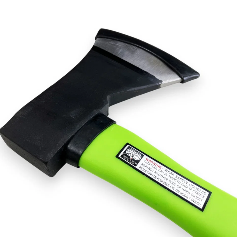 800g Hand Axe With Green Fibreglass Handle