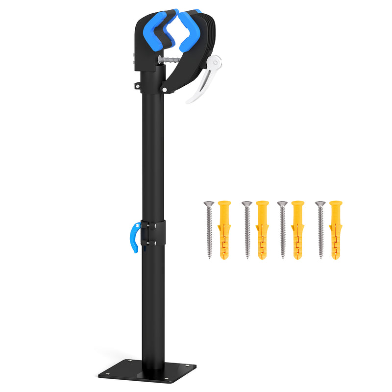 HOMCOM Bike Repair Stand, Wall Mount Bike Workstand w/ Adjustable Clamp