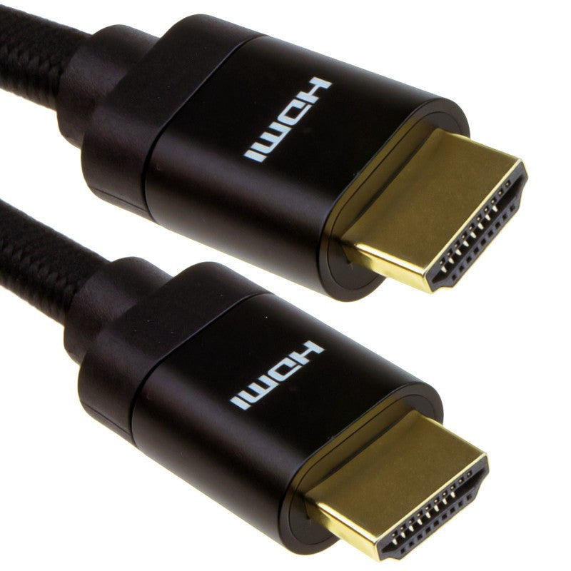 The Electronics Hub 8K@60Hz UHD HDMI v2.1 Cable Gold Plated / Black 1m
