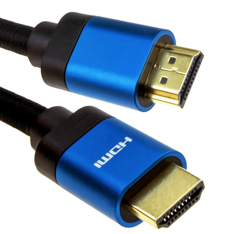 The Electronics Hub 8K@60Hz UHD HDMI v2.1 Cable Gold Plated / Blue 1m