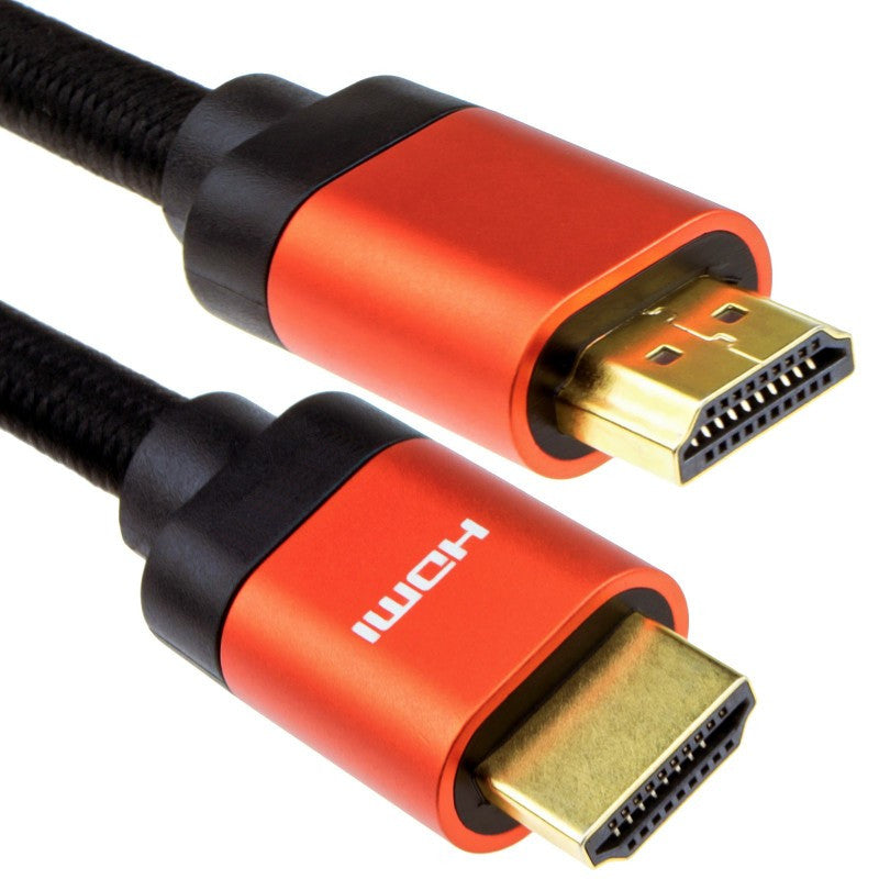 The Electronics Hub 8K@60Hz UHD HDMI v2.1 Cable Gold Plated / Orange