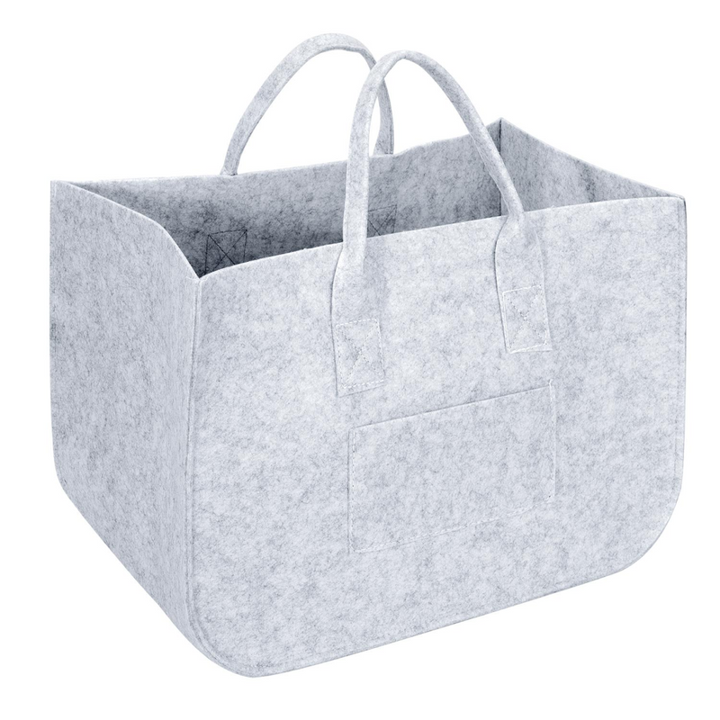 VINSANI 2pk Storage Baskets Light Grey 0000509