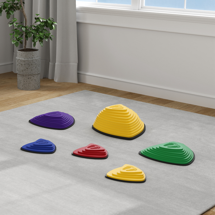AIYAPLAY 6 Pieces Stepping Stones for Balance and Motor Skills
