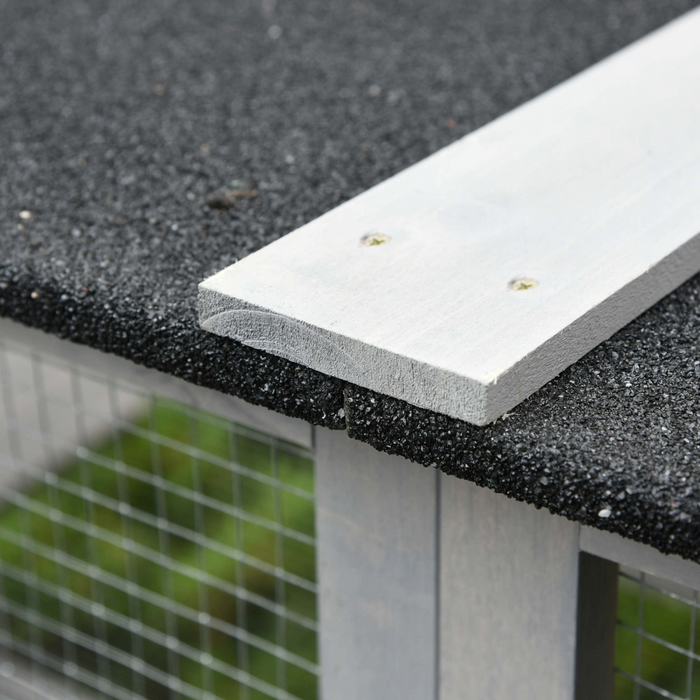 PawHut Wooden Cat House with Platforms, Cat Cage for Multiple Kittens