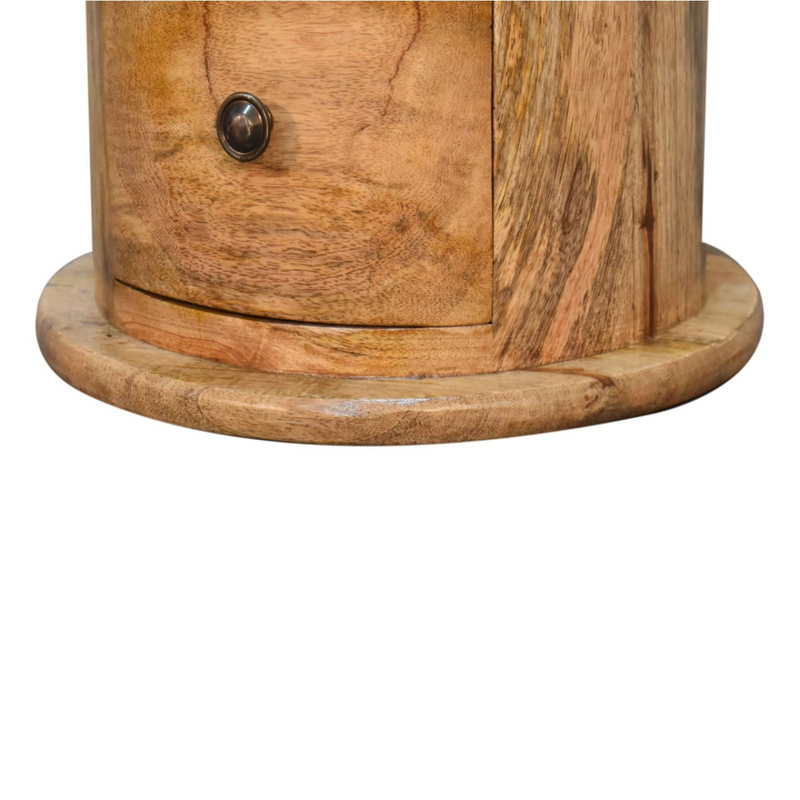 Artisan Furniture Solid Wood Mini Drum Chest