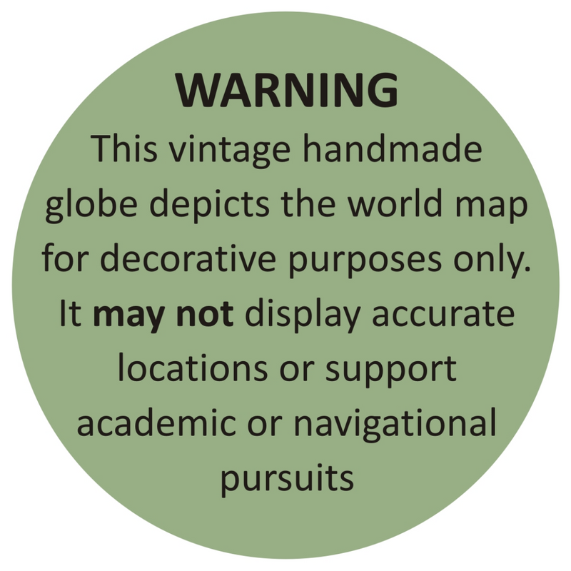 Artisan Furniture Home Decor Accessories - Brass Antique Tripod Globe