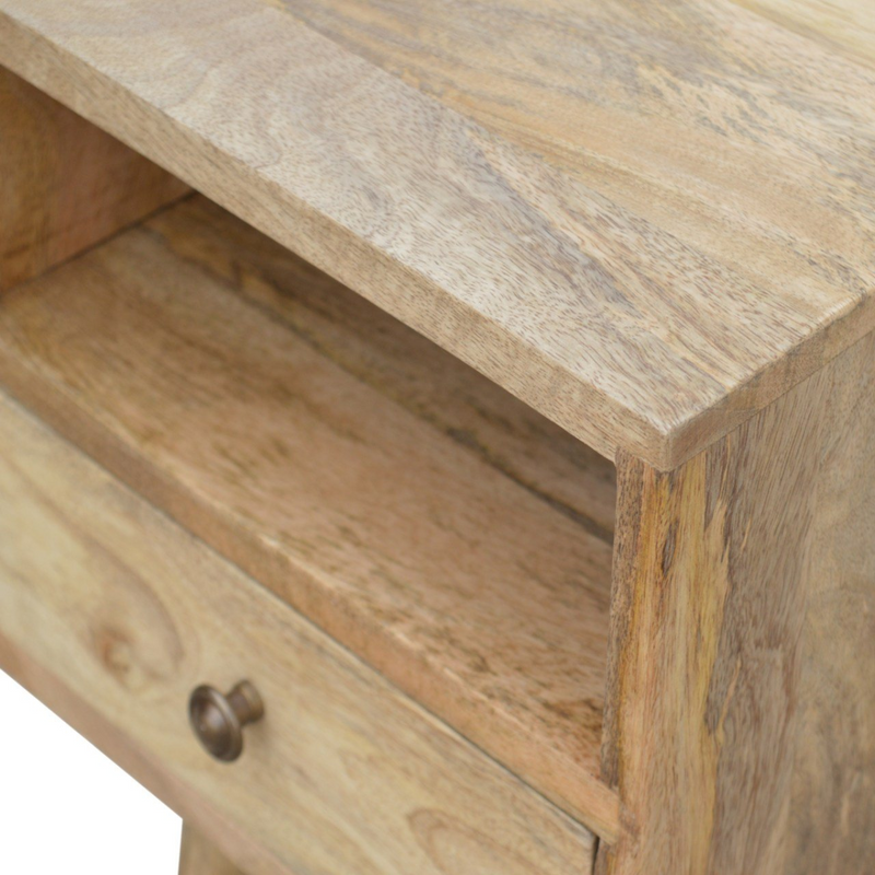 Artisan Furniture Solid Wood Mini Oak-ish Bedside