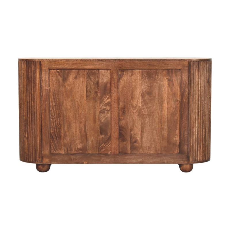 Artisan Furniture Solid Wood Ridgefront Chest - Roasted Almond, 6 Drawers, Brown
