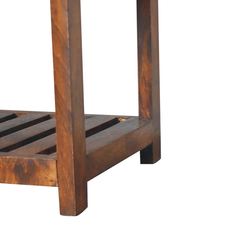 Artisan Furniture Solid Wood Buffalo Slatted Hallway Bench