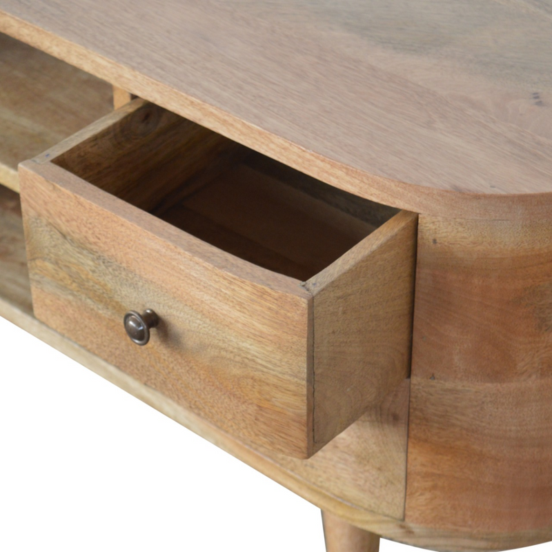 Artisan Furniture Solid Wood Rounded Entertainment Unit