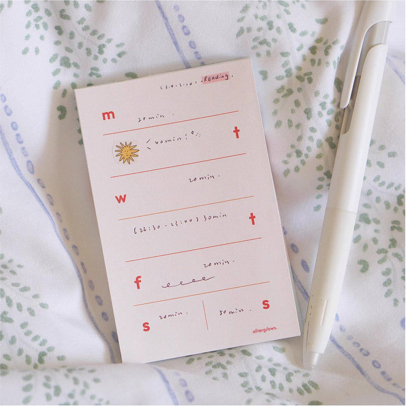 Afterglows | Weekly Plan Memo Note Pad