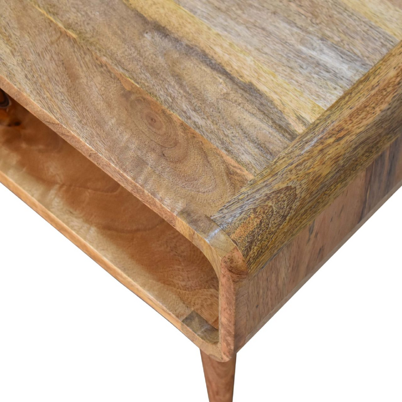Artisan Furniture Solid Wood Open Oak-ish Media Unit