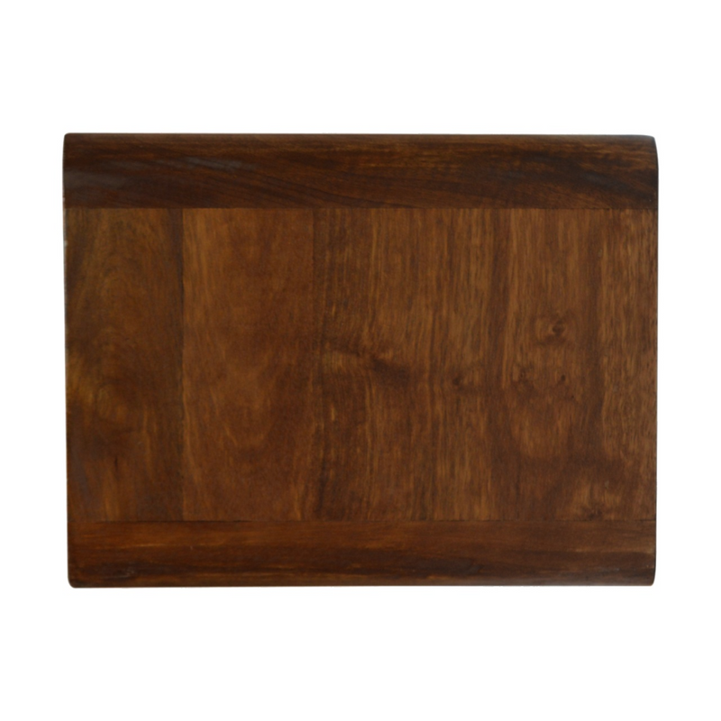 Artisan Furniture Solid Wood Floating Curved Chestnut Bedside