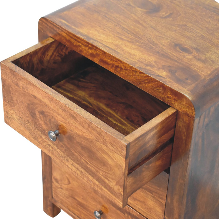 Artisan Furniture Solid Wood Aspen 3 Drawer Bedside
