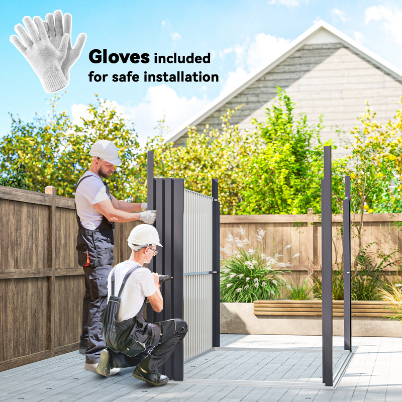 Outsunny 5.3 x 8.5ft Galvanised Steel Garden Shed with Roof Windows
