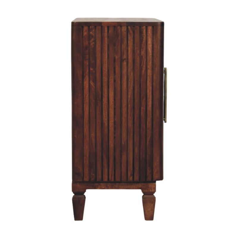 Artisan Furniture Solid Wood Cavallo Cabinet, 2 Doors, Brown