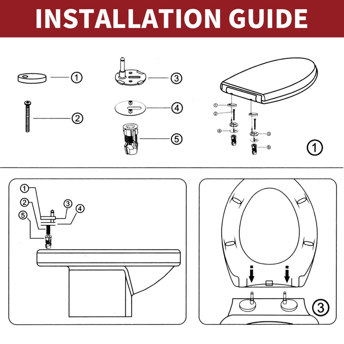 VINSANI QUICK RELEASE TOILET SEAT 1010457