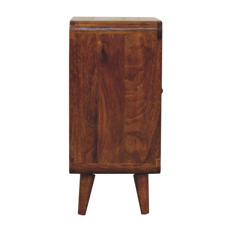 Artisan Furniture Solid Wood Mini Classic Chestnut Cabinet, Brown, 2 Doors