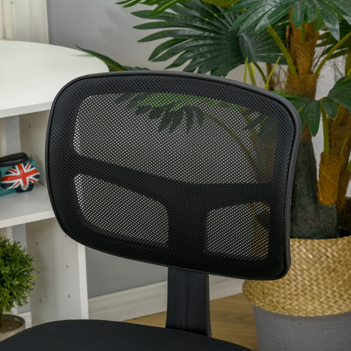 Vinsetto Small Office Chair without Arms, Ergonomic Swivel Mesh Desk Chair