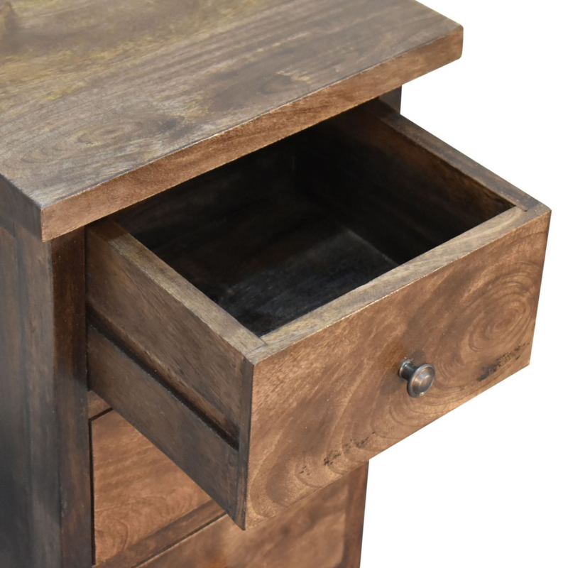 Artisan Furniture Solid Wood Mini Classic Grey Country Bedside