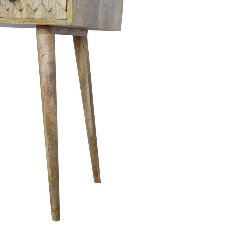 Artisan Furniture Solid Wood Pineapple Carved Console Table