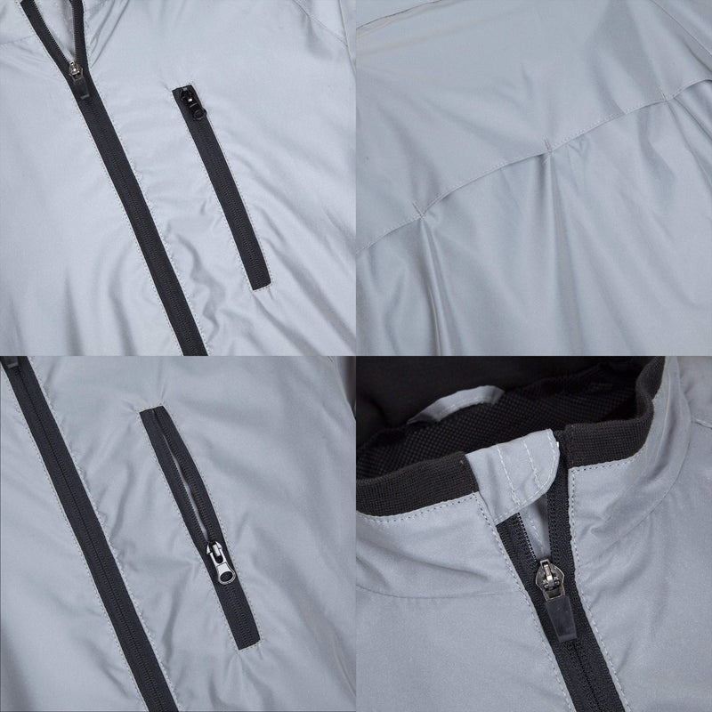 Womens Reflective Running & Cycling Jacket | Silver Hi Vis | BTR